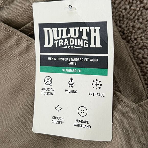 NWT Duluth Trading Co. Men’s DuluthFlex Ripstop Work Pants Size 40x30 - Picture 6 of 7